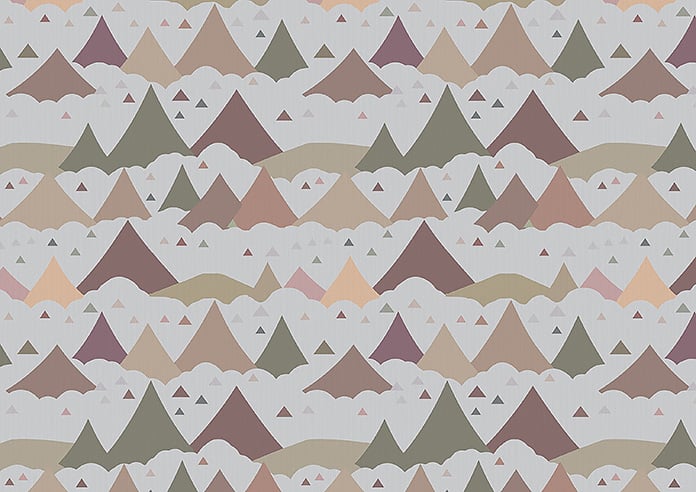 Cloudy Peaks, Rosey Hues - Motorised Roman Blind - Image 7